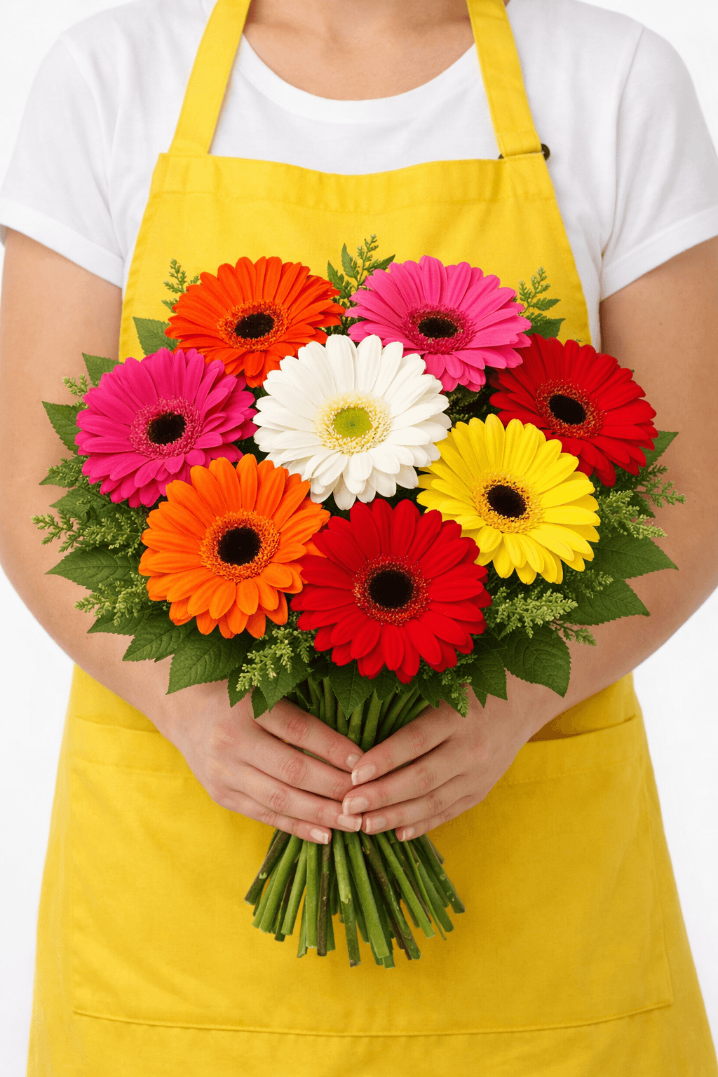 Vibrant gerbera daisy bouquet display (1)